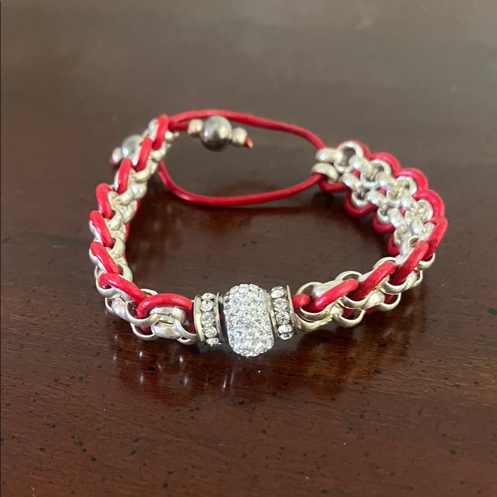 Chained Leather Bracelet BNIB